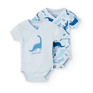 PACK X 2 BODYS DINOS AZUL -BOBOLI