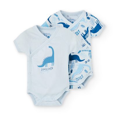 PACK X 2 BODYS DINOS AZUL -BOBOLI