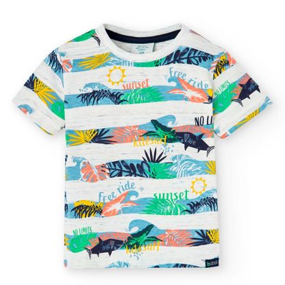 Camiseta punto estampado olas - Boboli