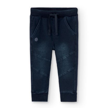 Pantalón felpa denim blue dark - Boboli