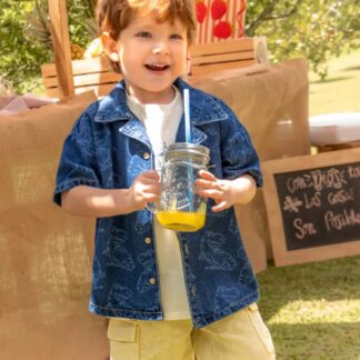 Conjunto 3 prendas park dino amarillo