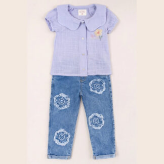 Conjunto niña nice day lila