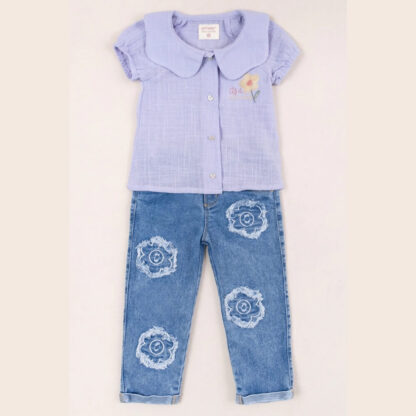 Conjunto niña nice day lila