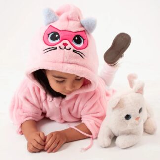 Ruana de super gatica pink