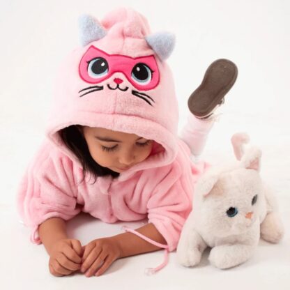 Ruana de super gatica pink