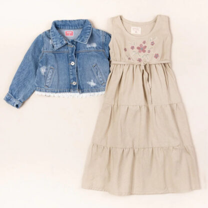 Conjunto vestido fresh beige