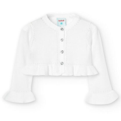 Bolero de punto blanco - Boboli bebé