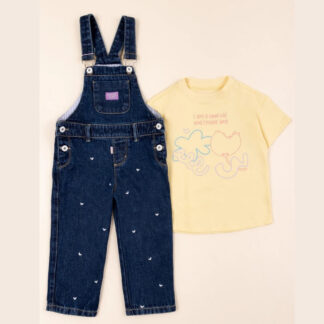 Conjunto overol cool kit amarillo