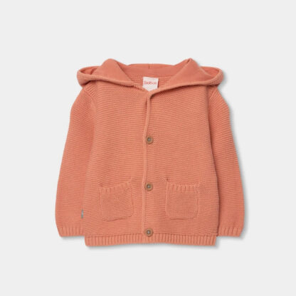 Suéter Boboli con Capucha y Bordado de Zorrito para Bebé