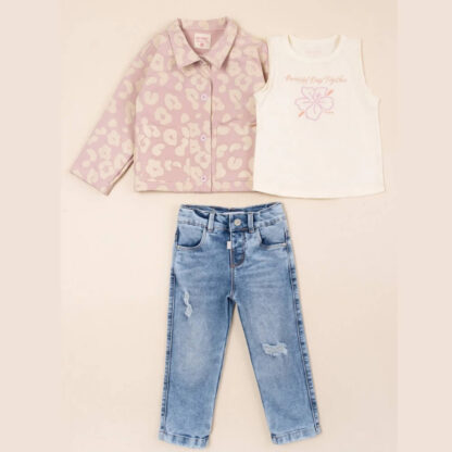 Conjunto 3 prendas together rosa