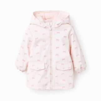 Chaqueta impermeable lazos