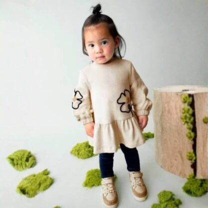 Vestido flores bordadas - Mayoral