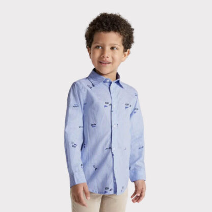 Camisa rayas con estampado - Mayoral