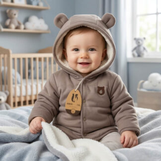 Conjunto para bebé x4 piezas beige