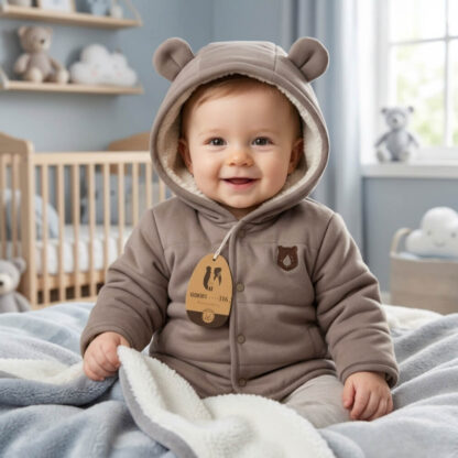 Conjunto para bebé x4 piezas beige