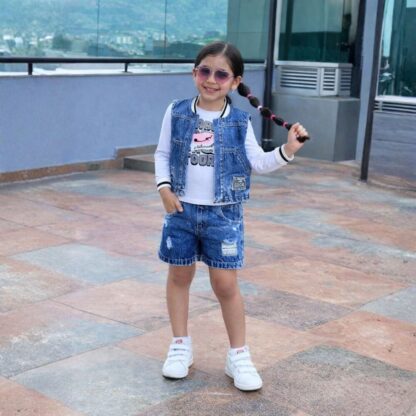 Conjunto denim authentic blanco