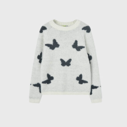 Sueter de punto mariposas