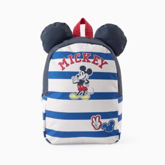 Maleta Mickey Mouse rayas con orejas - Zippy