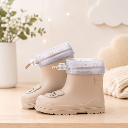 Botas de lluvia - Gato beige