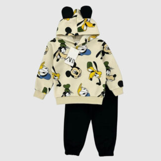Sudadera Mickey y amigos beige