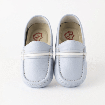 Mocasín de Niño Color Azul con Blanco