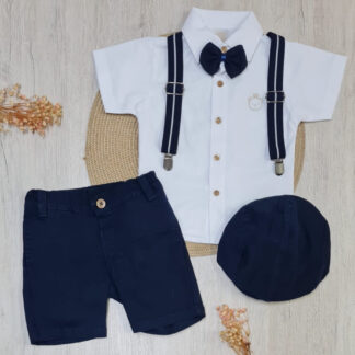 Conjunto Bermuda Niño Azul Marino