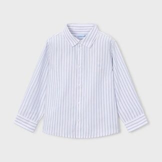 Camisa Básica Niño Rayas Azul - Mayoral