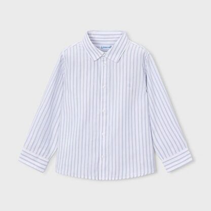Camisa Básica Niño Rayas Azul - Mayoral
