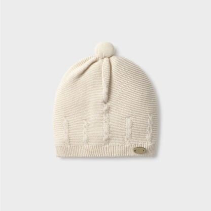 Gorro Tejido Recién Nacido Beige - Mayoral
