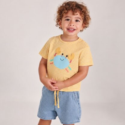 Conjunto Con Bermuda Para Bebe Boboli